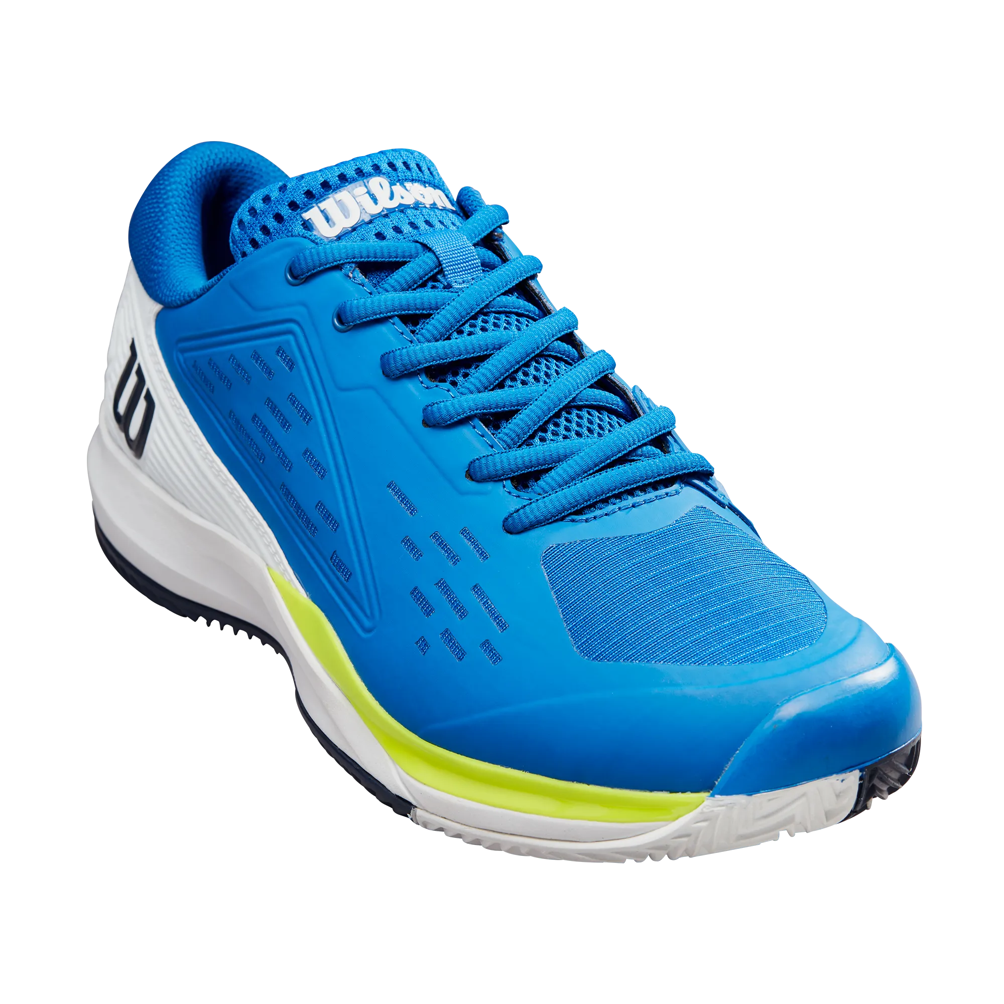 Wilson Pro Rush Ace Clay Tennis Shoes (Mens) - Lapis Blue/White/Yellow Rubber Grip