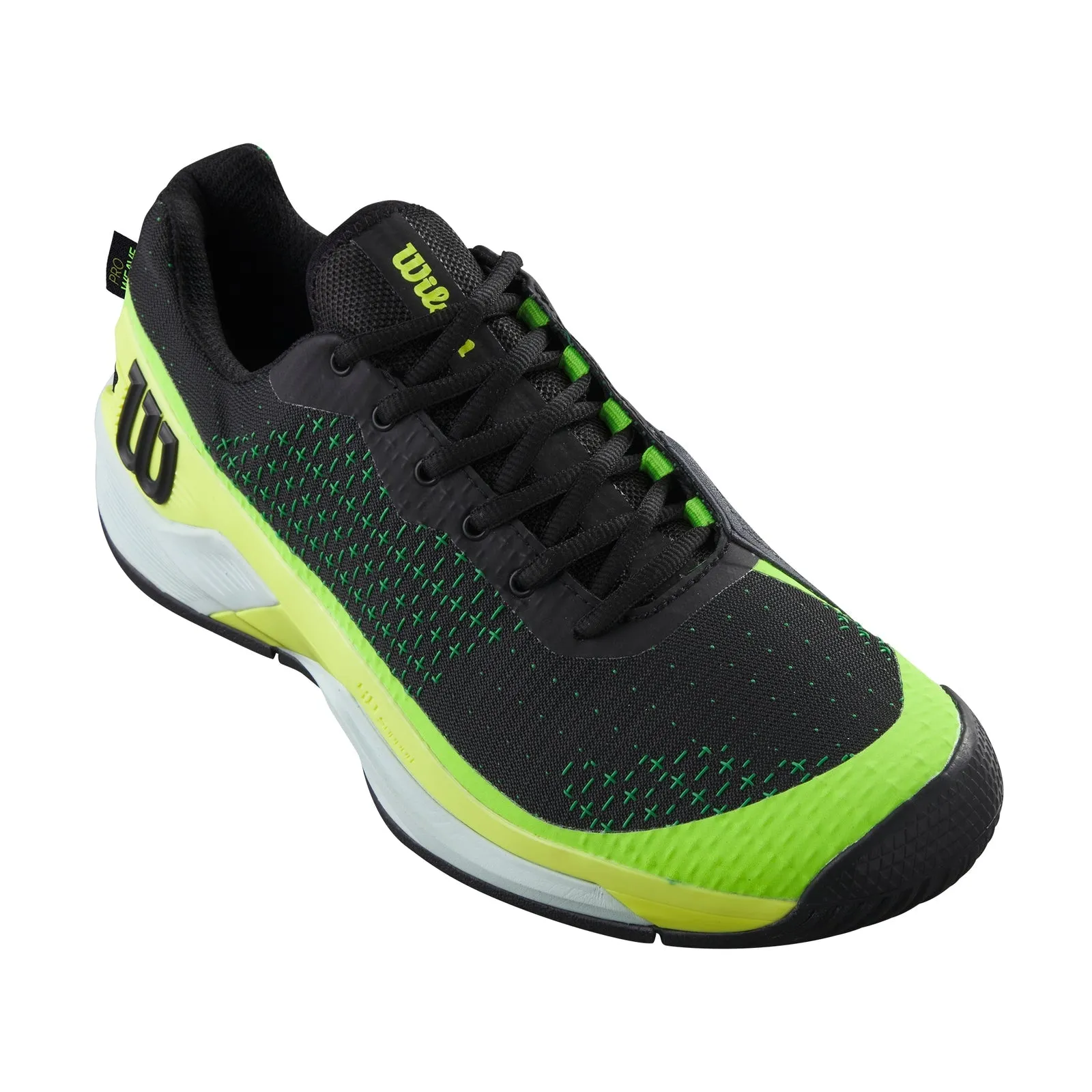 Wilson Rush Pro Extra Duty (Mens) - Black/Safety Yellow/Green Gecko Wide fit