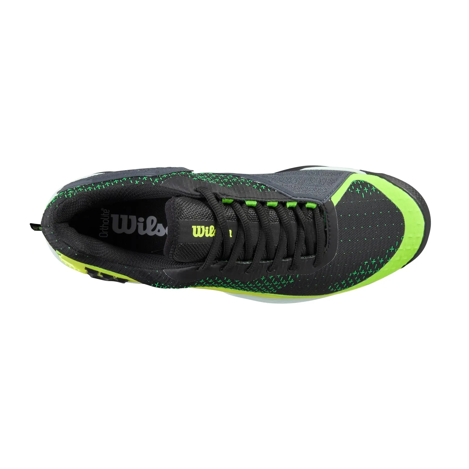 Comfort Step Slip On Design Wilson Rush Pro Extra Duty (Mens) - Black/Safety Yellow/Green Gecko