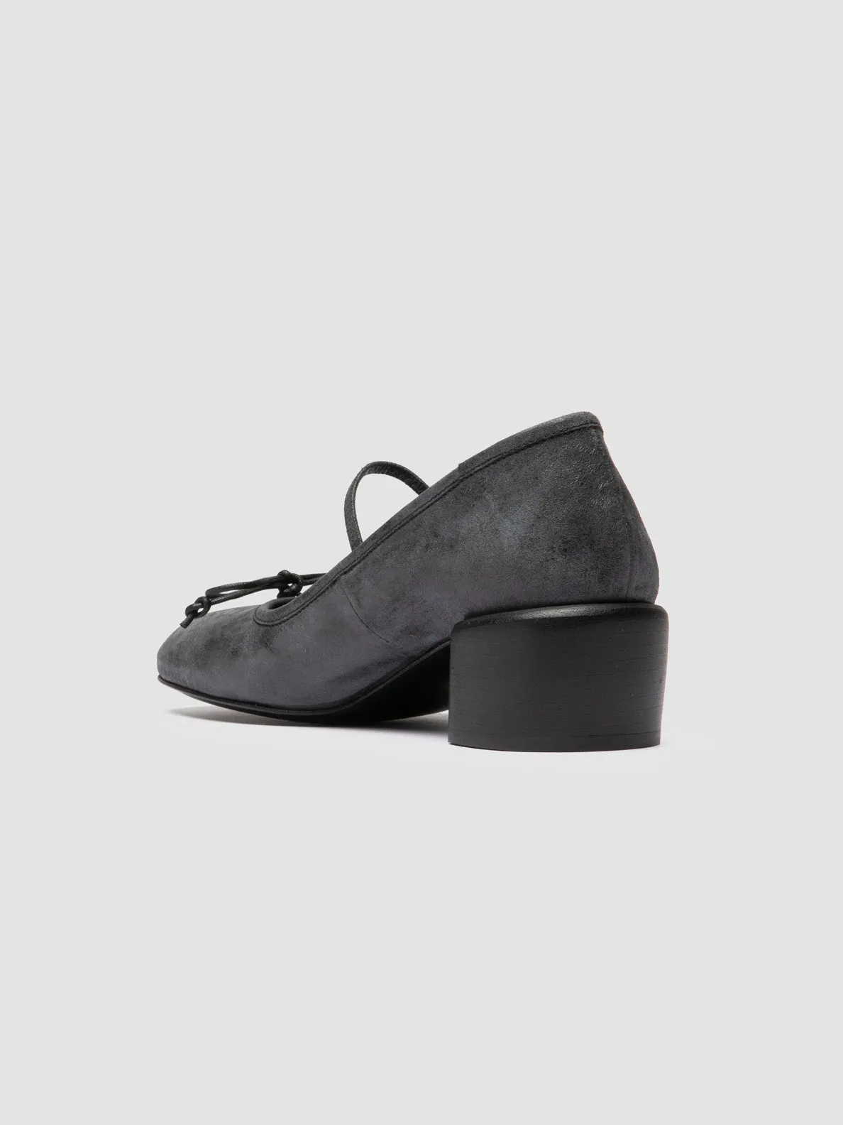 Running FLORE 009 - Black Leather Mary Jane Shoes