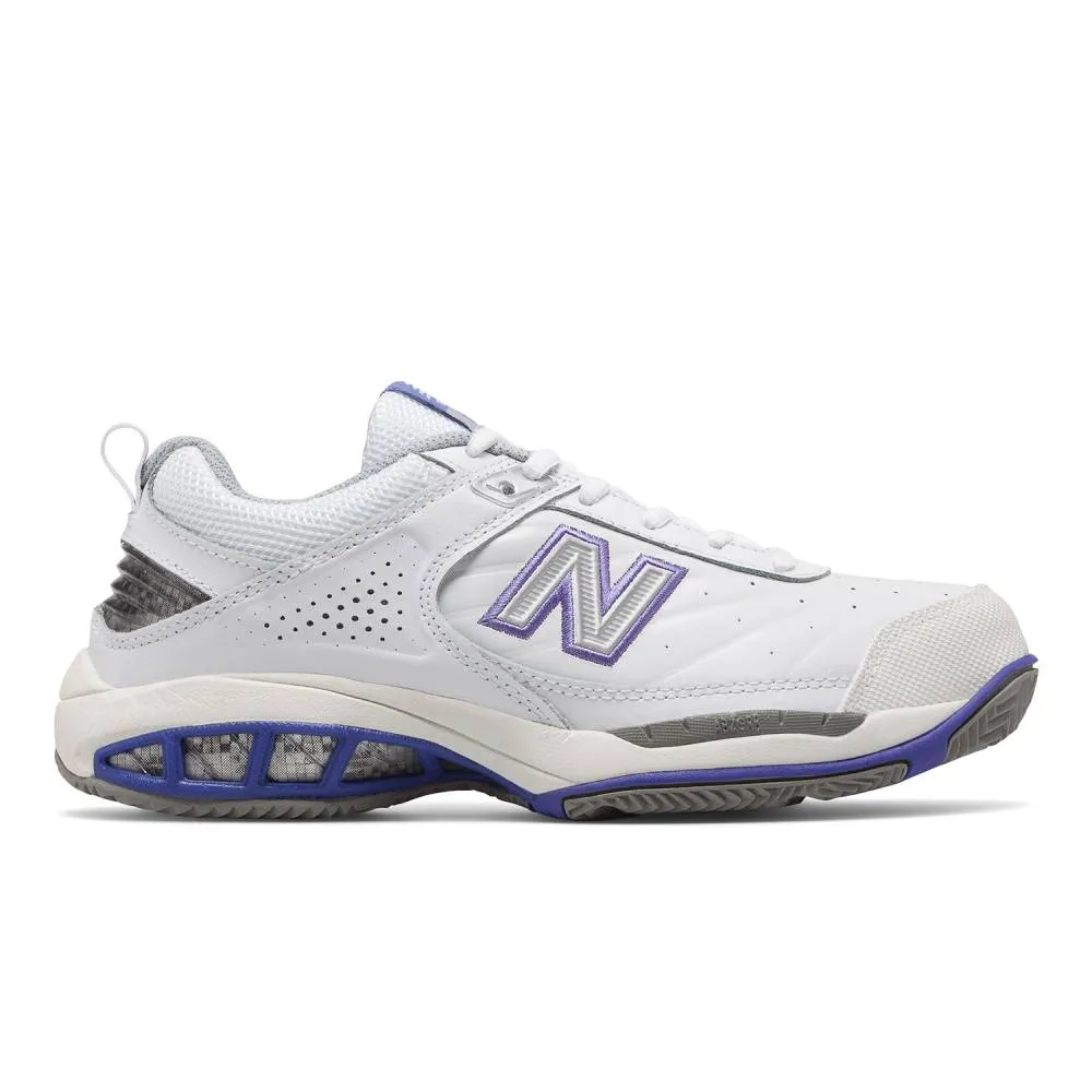 Lightweight Sweat Free New Balance 806 Wide Women's Tennis Shoe (White)