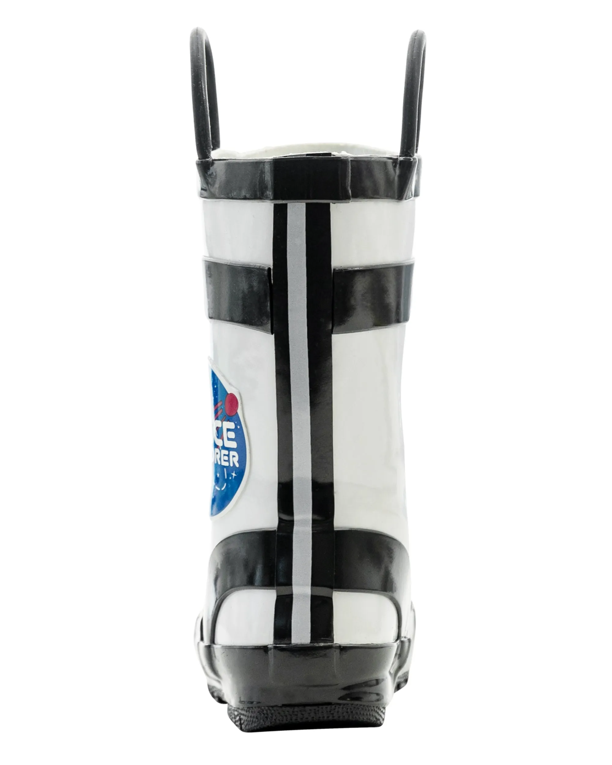 Astronaut Loop Handle Rubber Rain Boots Outdoor Ready