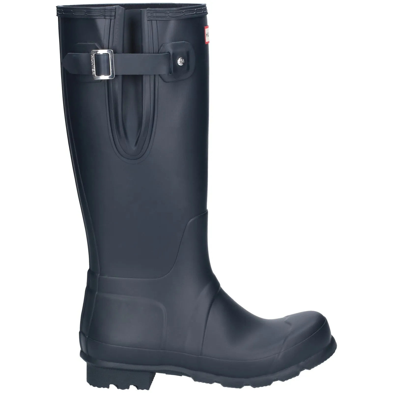Instant Style Street Wear Hunter Mens Original Side Adjustable Wellington Boots Navy