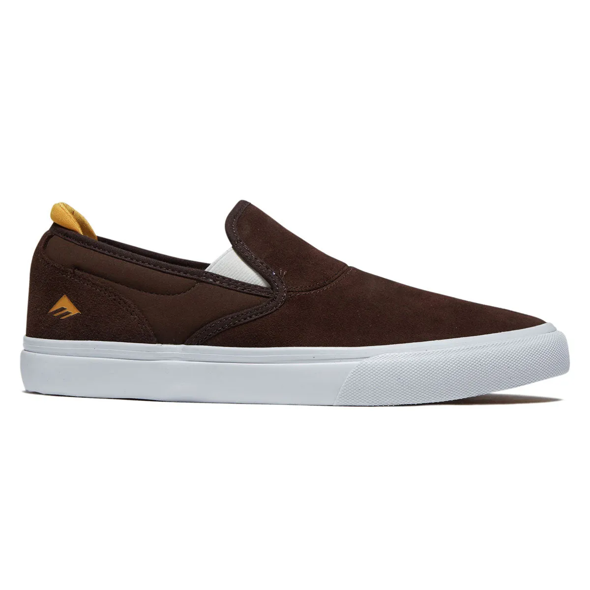 Soft Grip Board Balance Emerica Wino G6 Slip-On Shoes - Brown/Tan