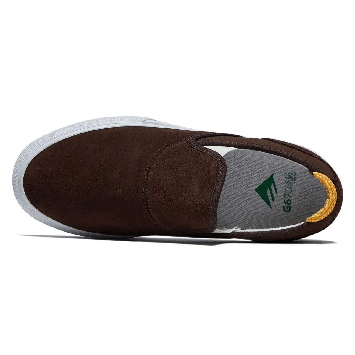 Foot Balance Emerica Wino G6 Slip-On Shoes - Brown/Tan