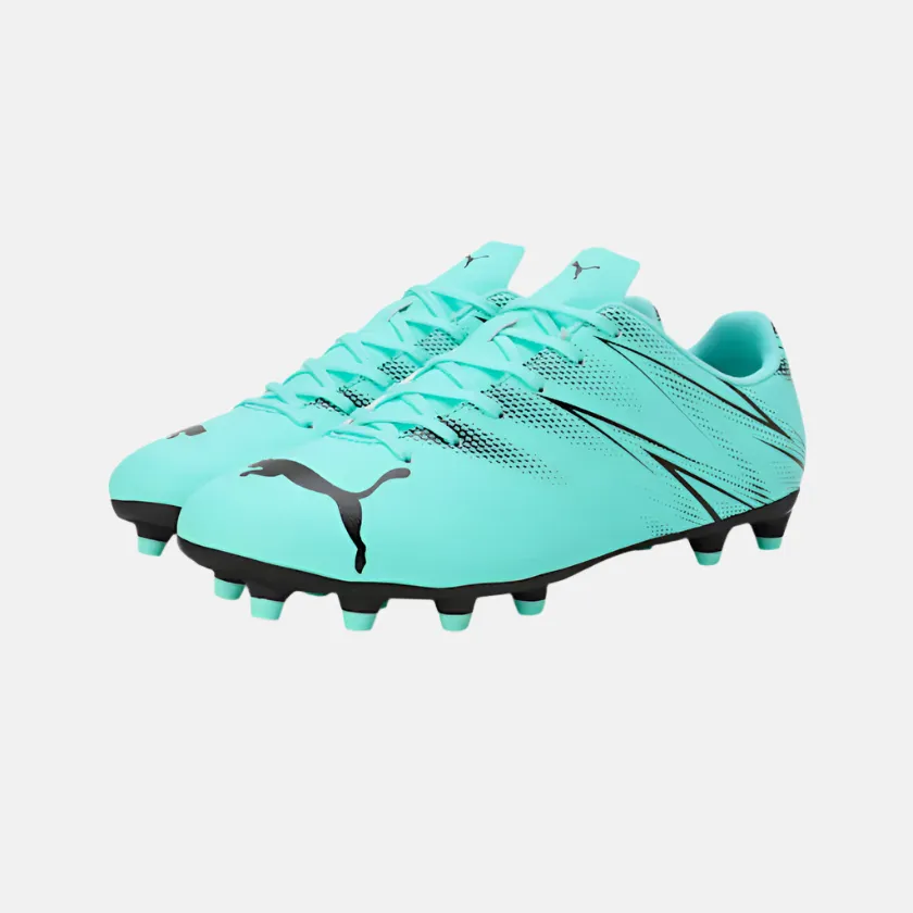 Puma Attacanto FG/AG Men's Football Shoes -Electric Peppermint/Black Athlete Gear Training Zone