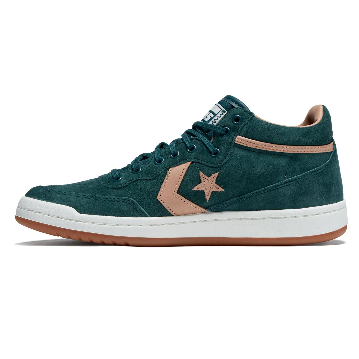 Pro Action All Action Ready Converse Fastbreak Pro Mid Shoes - Rubber Plant/Vachetta Beige