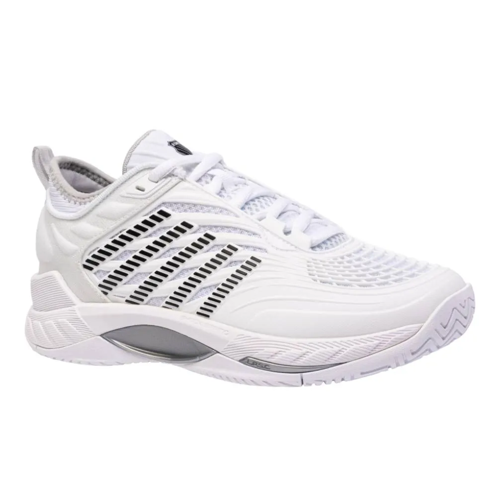 Canvas Upper K-Swiss Hypercourt Supreme 2 Women's Tennis Shoe (White/Black)