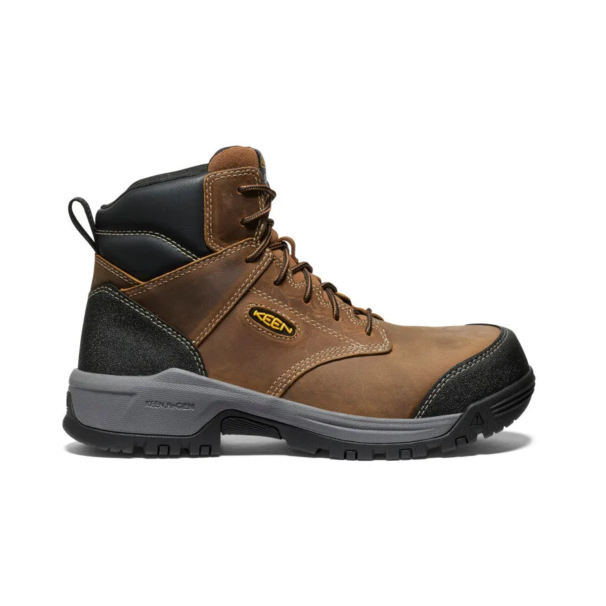 Versatile Support Men's Evanston 6" ESD Boot (Carbon Toe)  |  Bison/Black