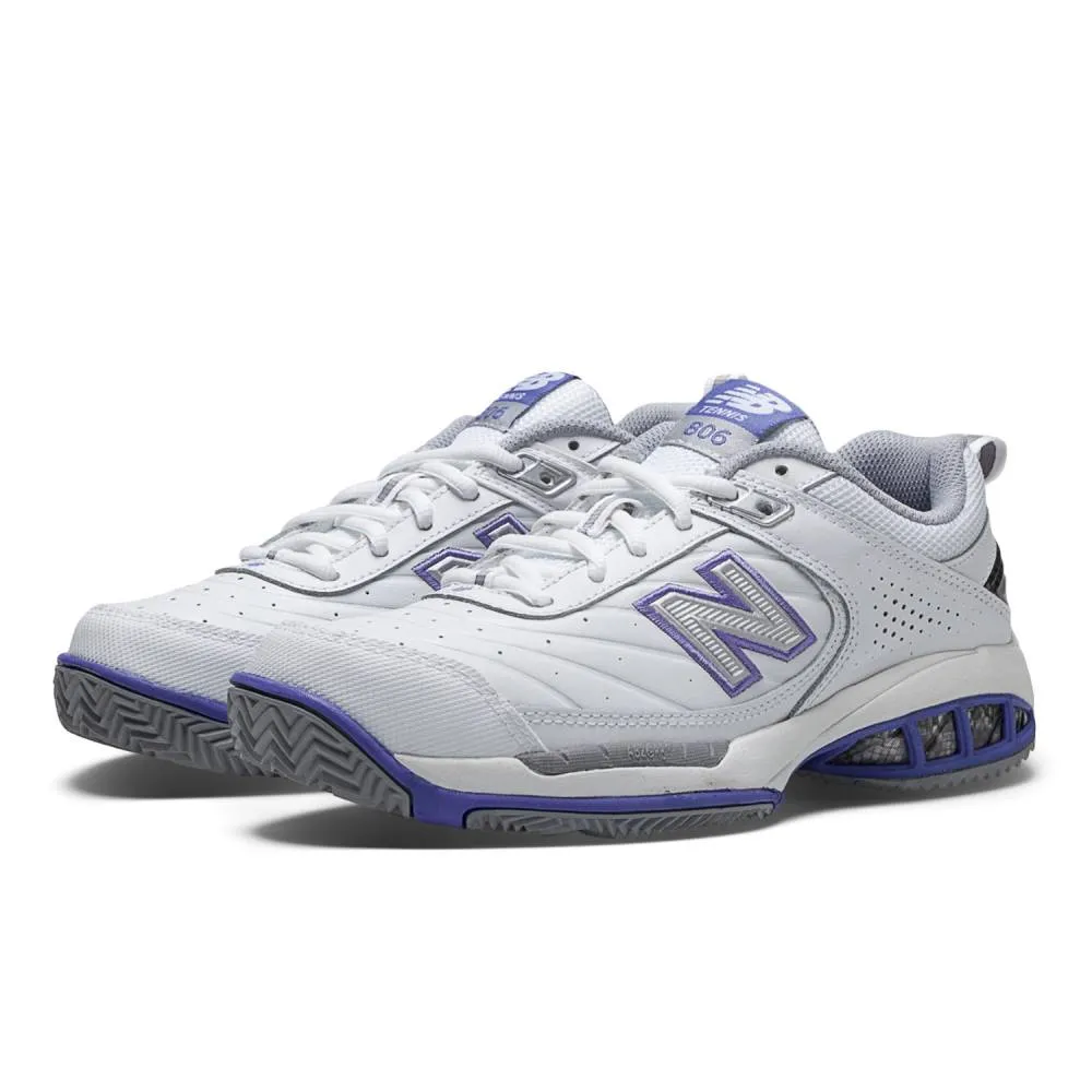 New Balance 806 Women's Tennis Shoe (White) Comfort Padding Teen Athletes