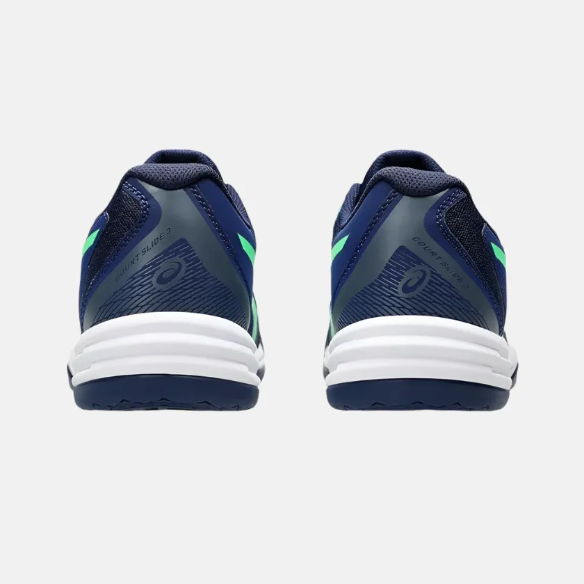 Asics Court Slide 3 Men's Tennis Shoes -Blue Expanse/New Leaf Ergo Comfort Air Flow