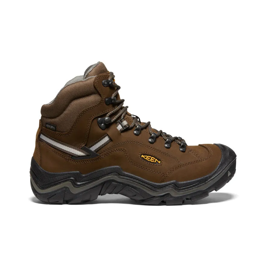 Men's Durand II Waterproof Boot Wide  |  Cascade Brown/Gargoyle Dirt Trail Backpacking Trip