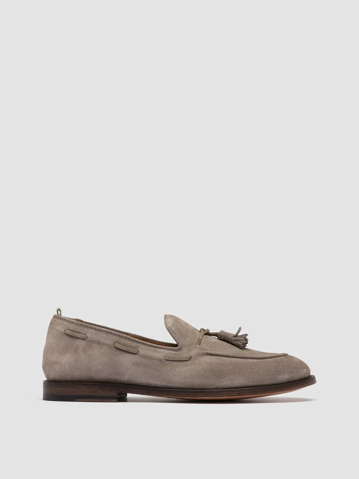 OPERA 002 - Grey Suede Tassel Loafers Elegant Shoes Soft Sole