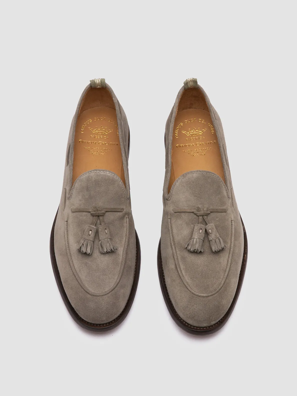 OPERA 002 - Grey Suede Tassel Loafers Harbor Walk