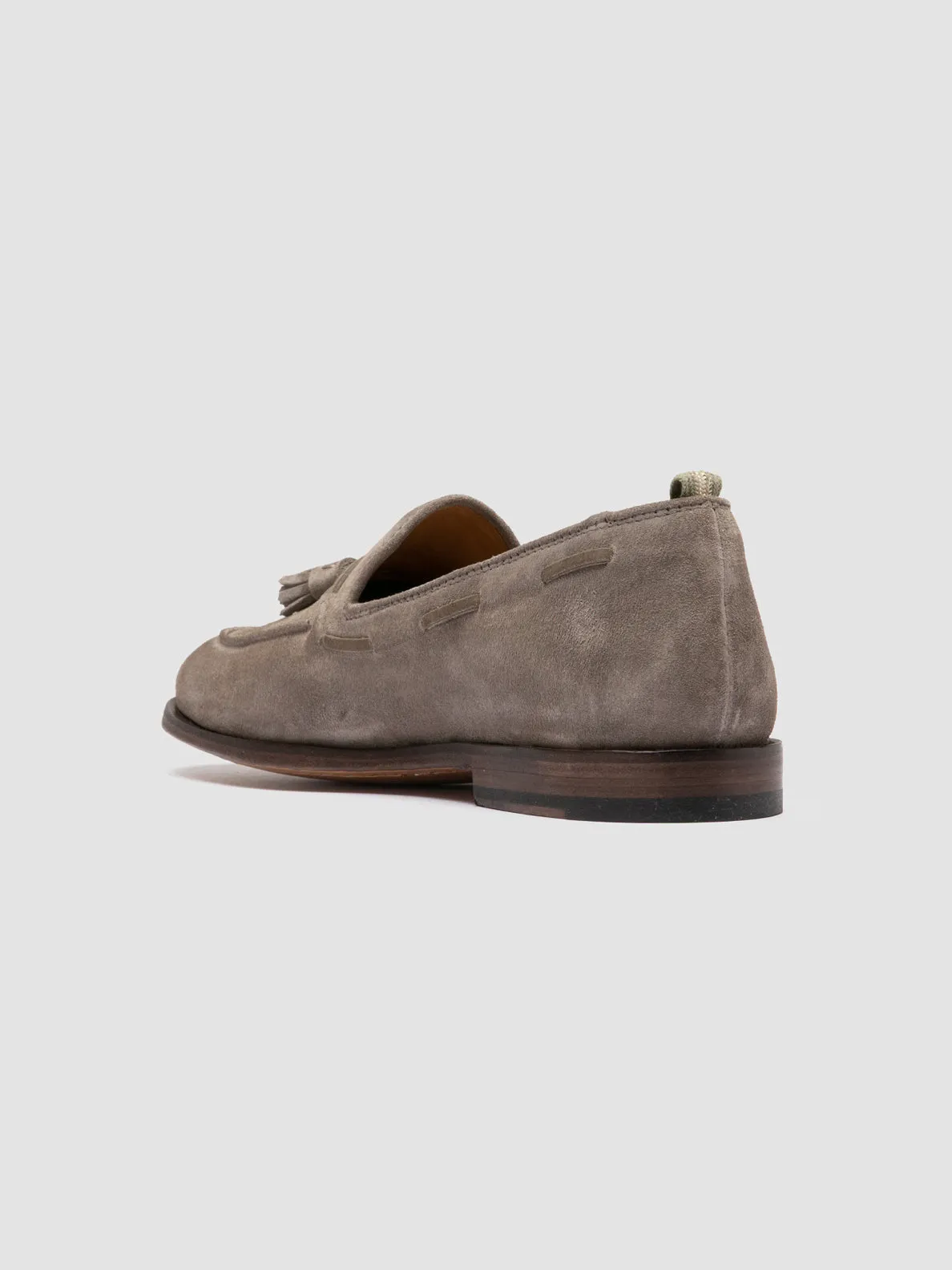 Stylish OPERA 002 - Grey Suede Tassel Loafers