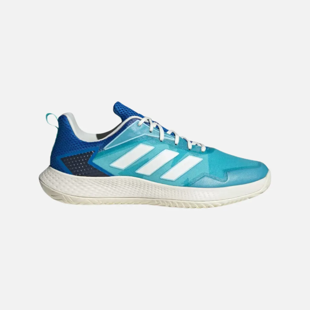 Sprint Practice Adidas Defiant Speed Men's Tennis Shoes -Light Aqua/Off White/Bright Royal