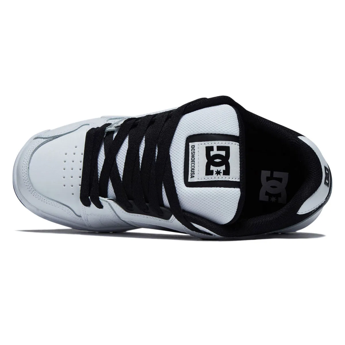 DC Stag Shoes - White/Black Easy Step Fit Shock   Absorbing