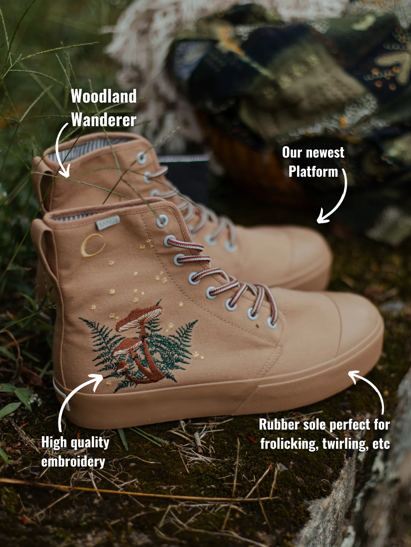 Light Look Wild Jog Woodland Wanderer Platform High Top