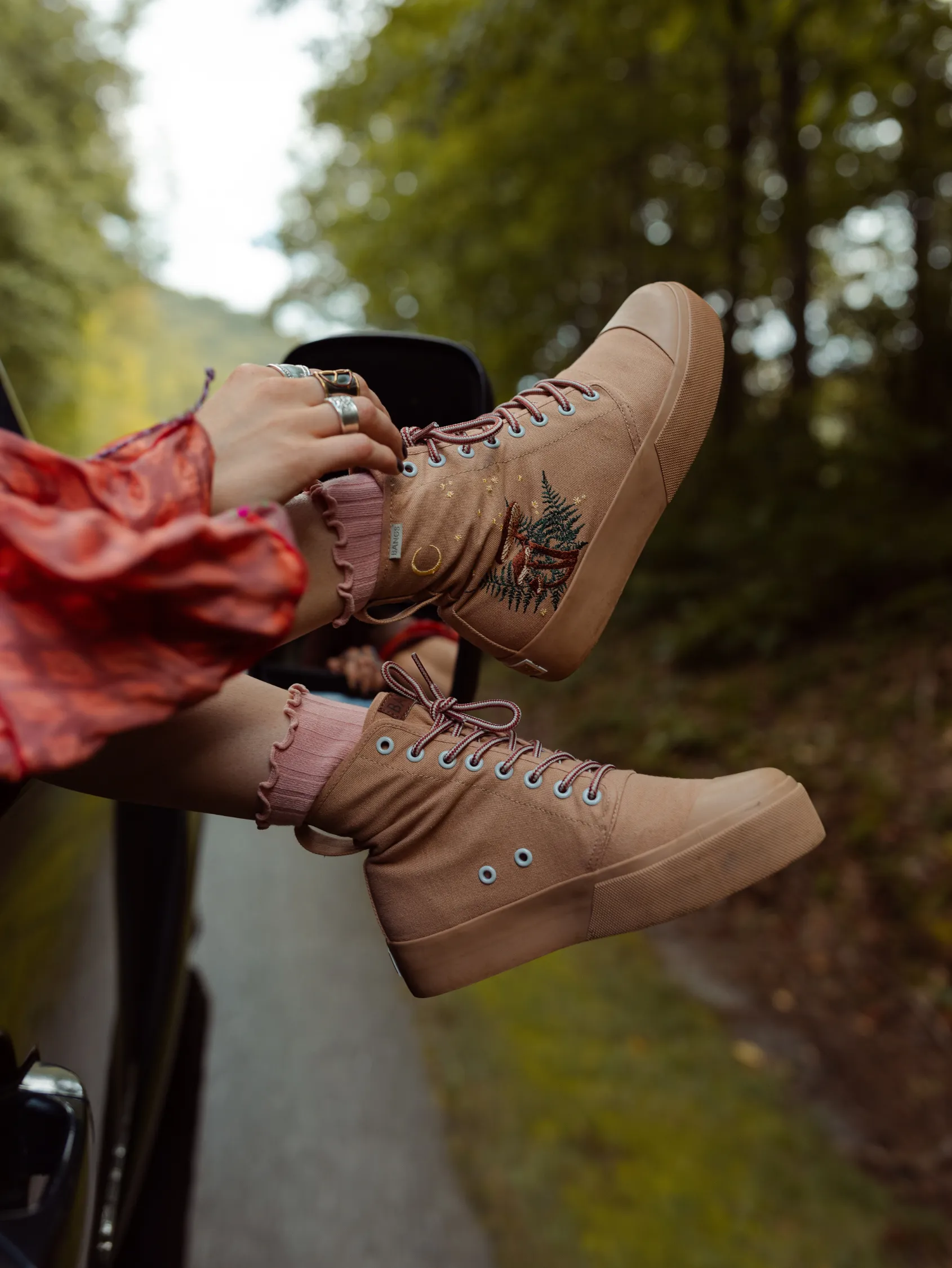 Woodland Wanderer Platform High Top Summer Outfit
