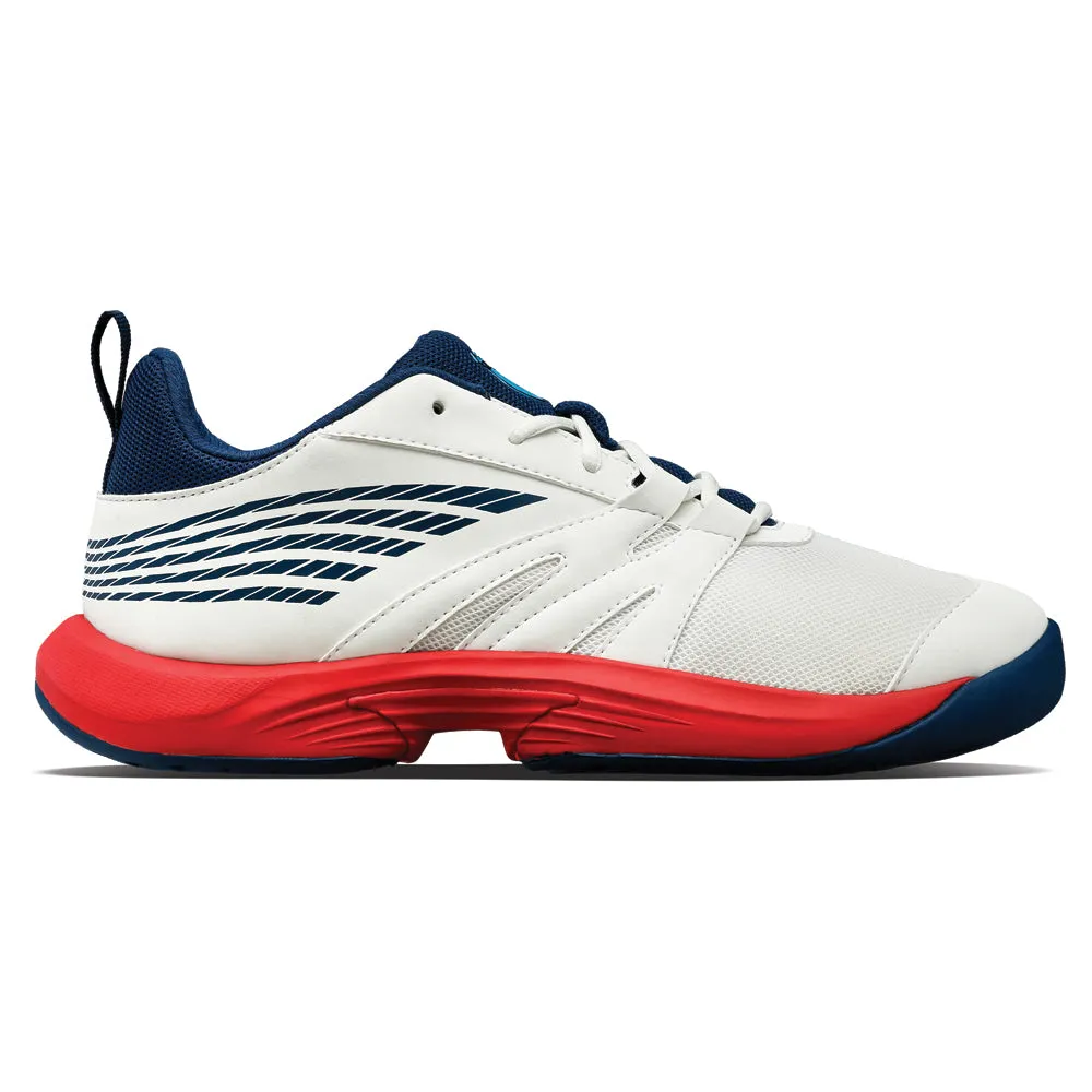 K-Swiss Speedtrac Tennis Shoes (Boys) - Blanc/Blue Opal/Lollipop Flex support