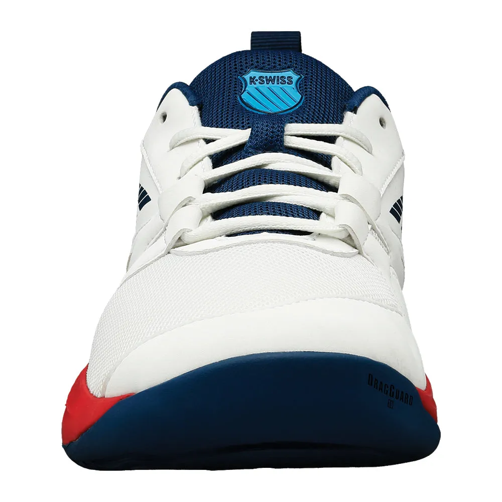 Warm Fit K-Swiss Speedtrac Tennis Shoes (Boys) - Blanc/Blue Opal/Lollipop