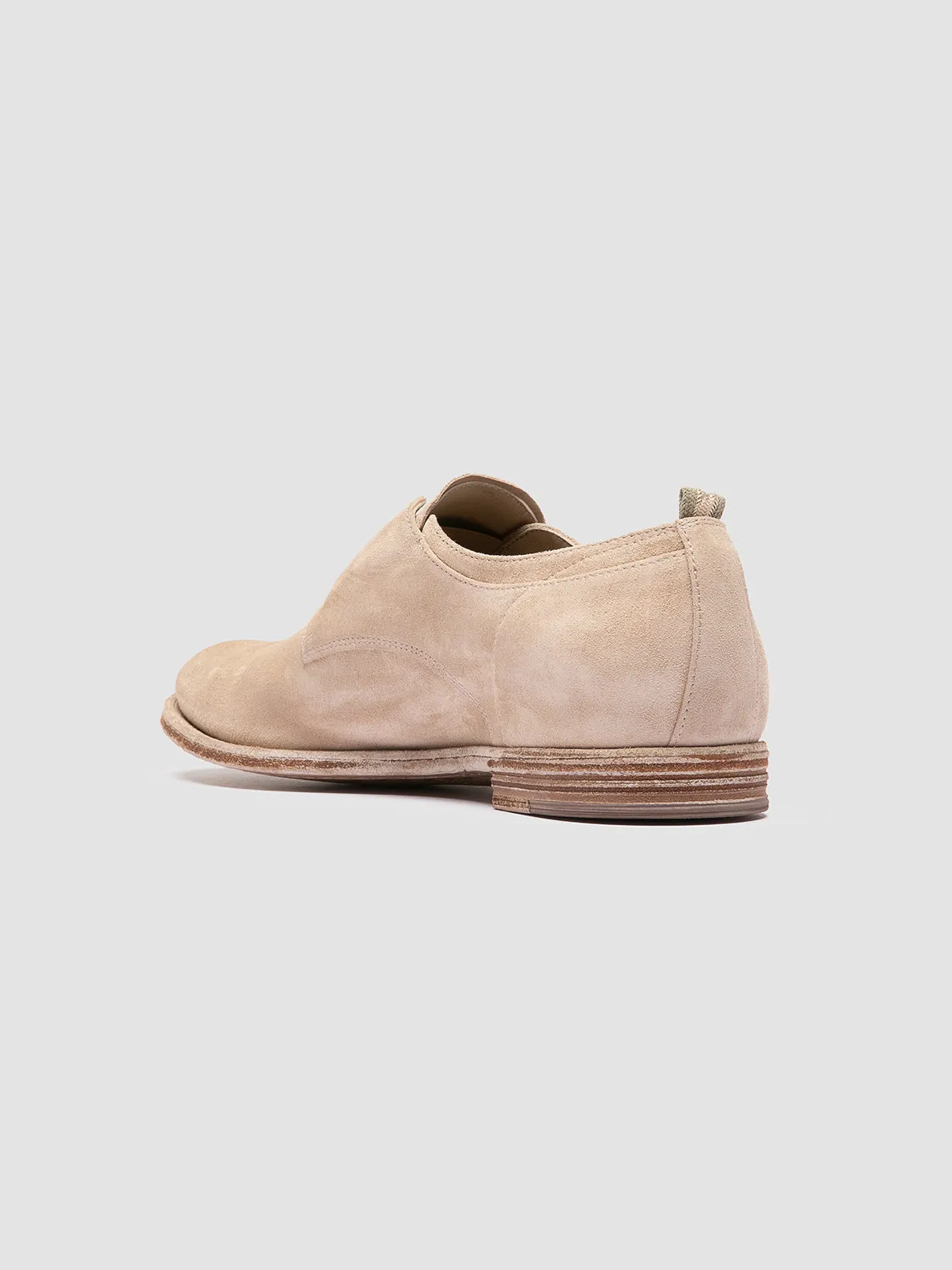 ARCHIVE 500 - Beige Suede Derby Shoes Canvas Upper Flexible Grip