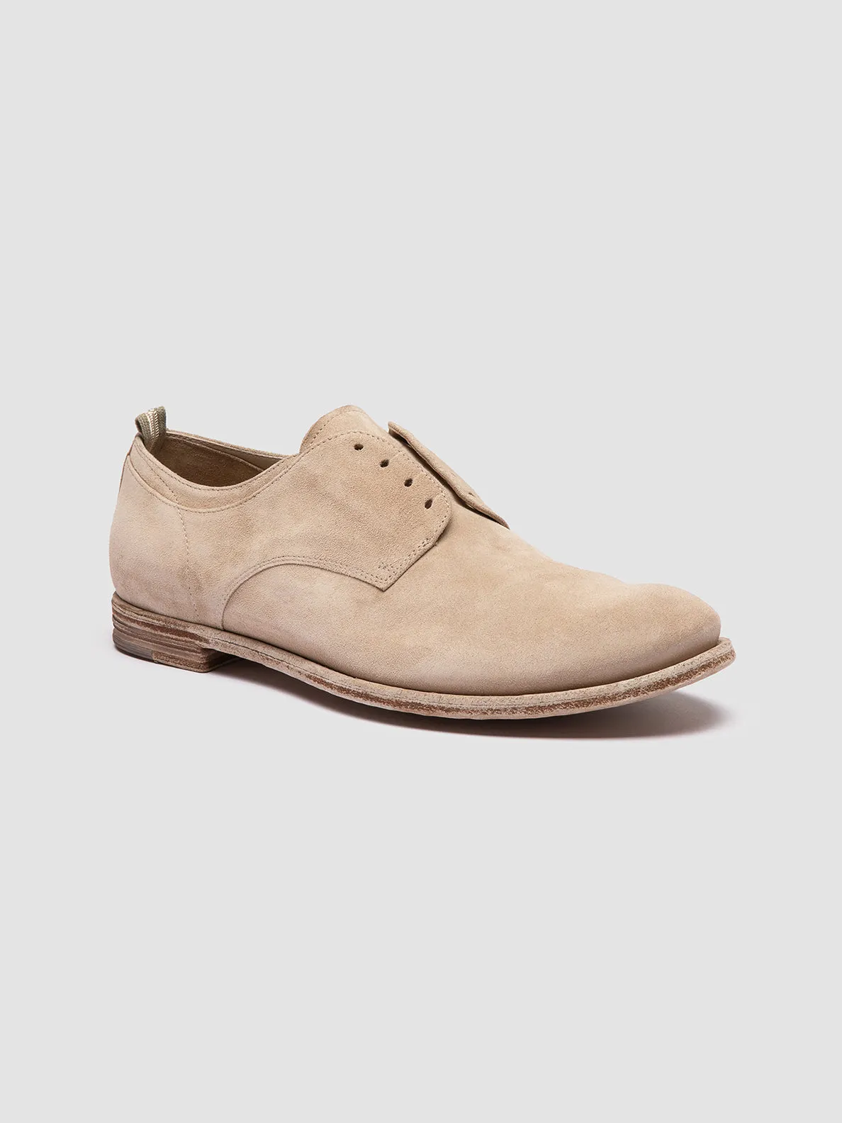Clean Fashion ARCHIVE 500 - Beige Suede Derby Shoes