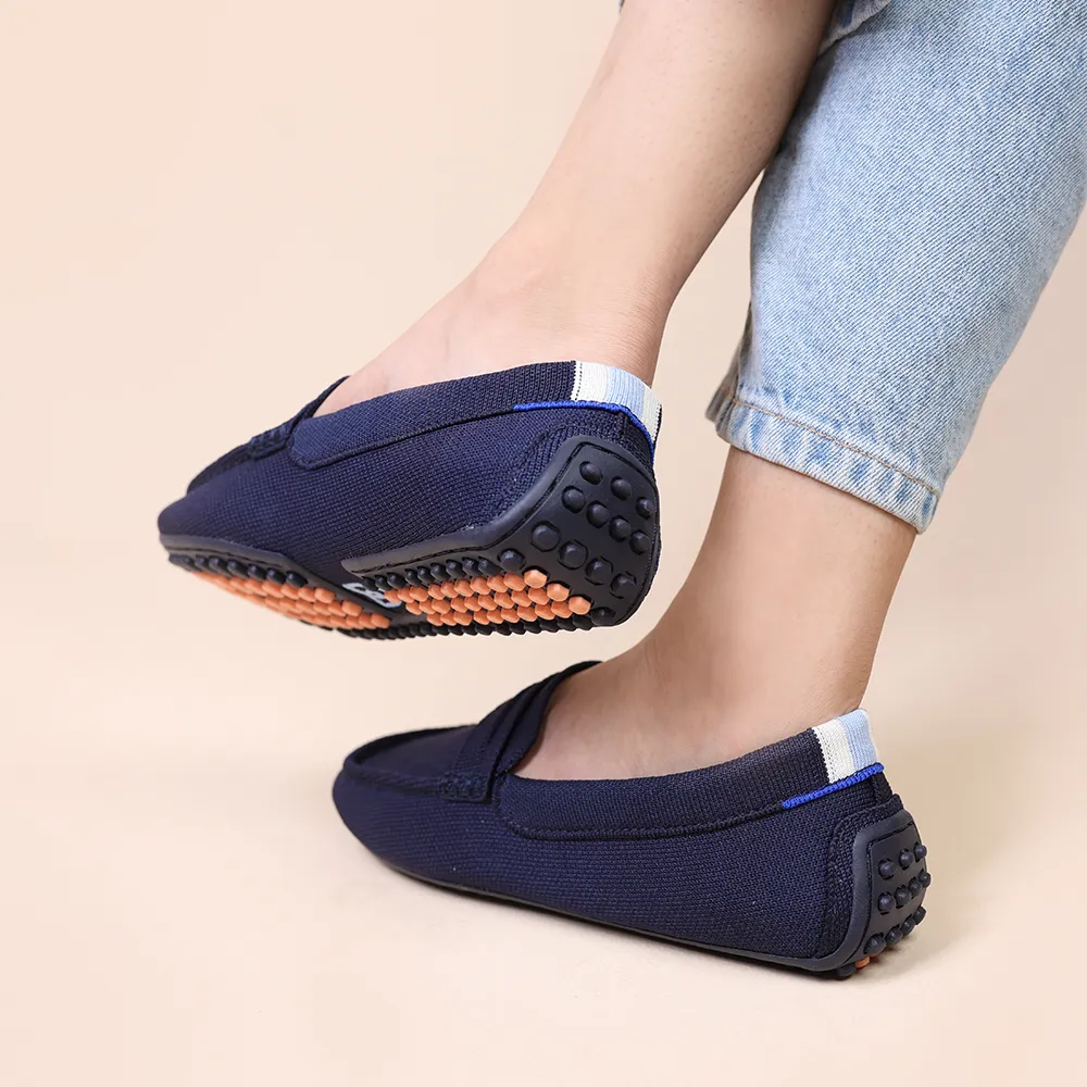 Rothy - The Driver Loafers - Navy Air Dash Harbor View