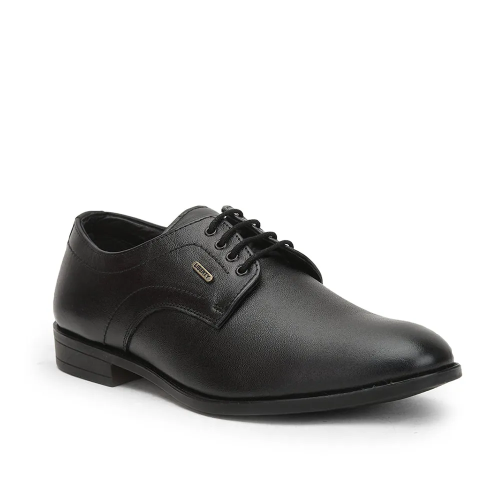 Fortune (Black) Formal Lace Up Derby Shoes For Men HOL-109 By Liberty weekend shoes