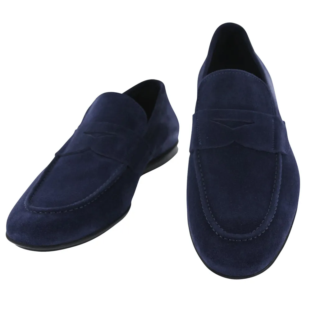 All Day Wear slim fit Fiori Di Lusso Navy Blue Penny Loafers