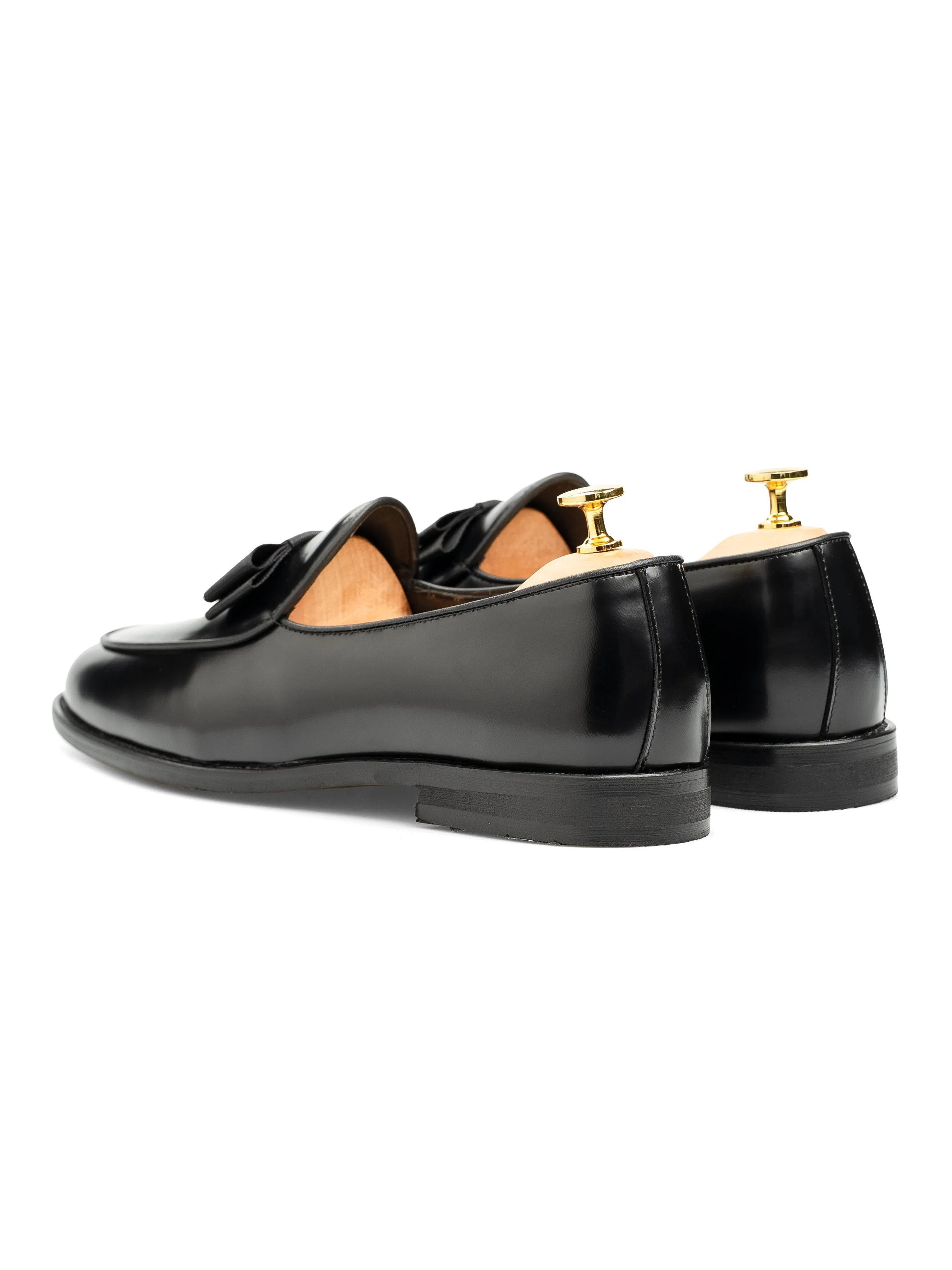 Velardo Belgian Ribbon - Black Polish Leather Light Guard