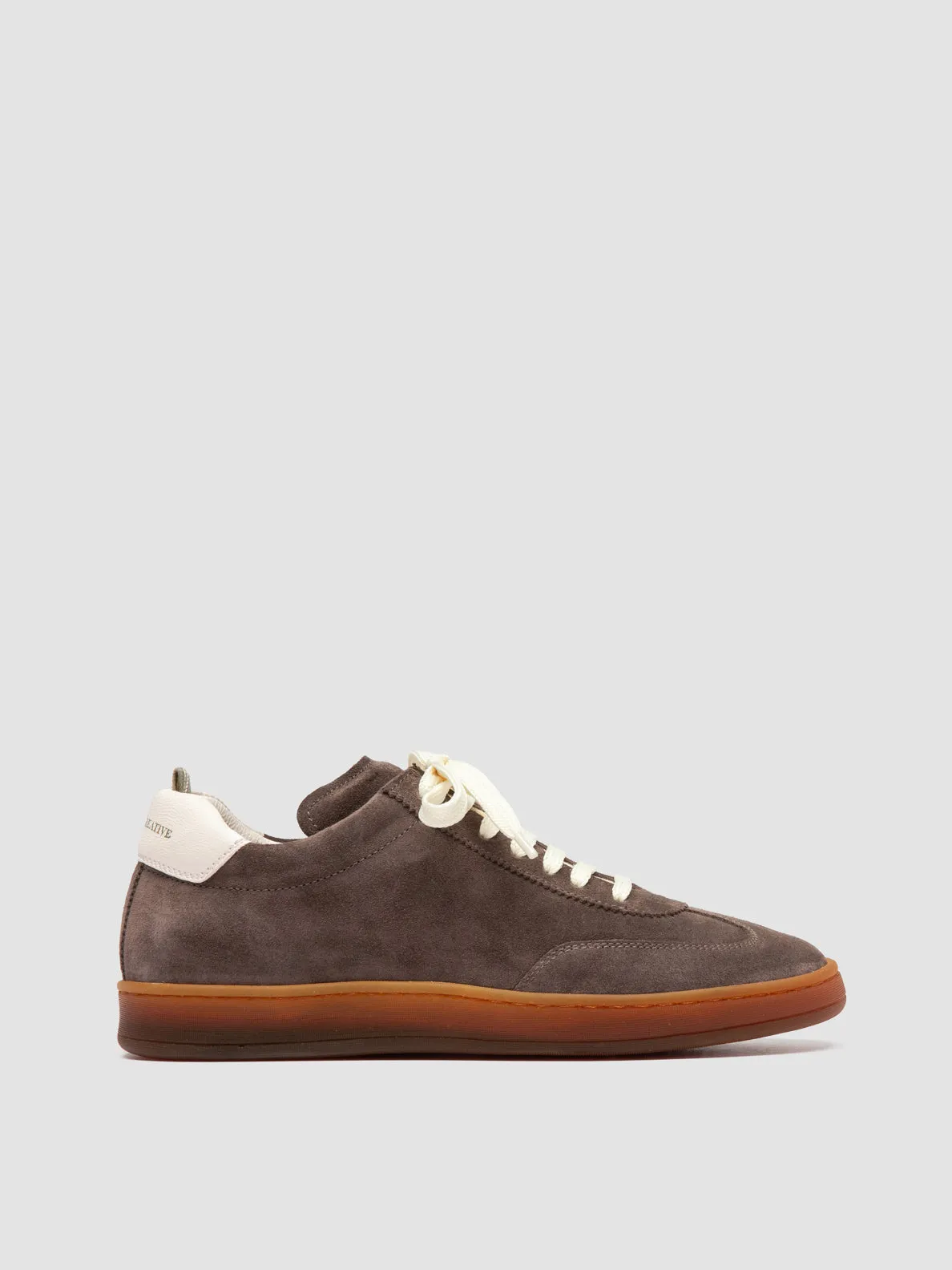 CHANCE 101 - Taupe Leather and Suede Sneakers Field Power Ring Walk