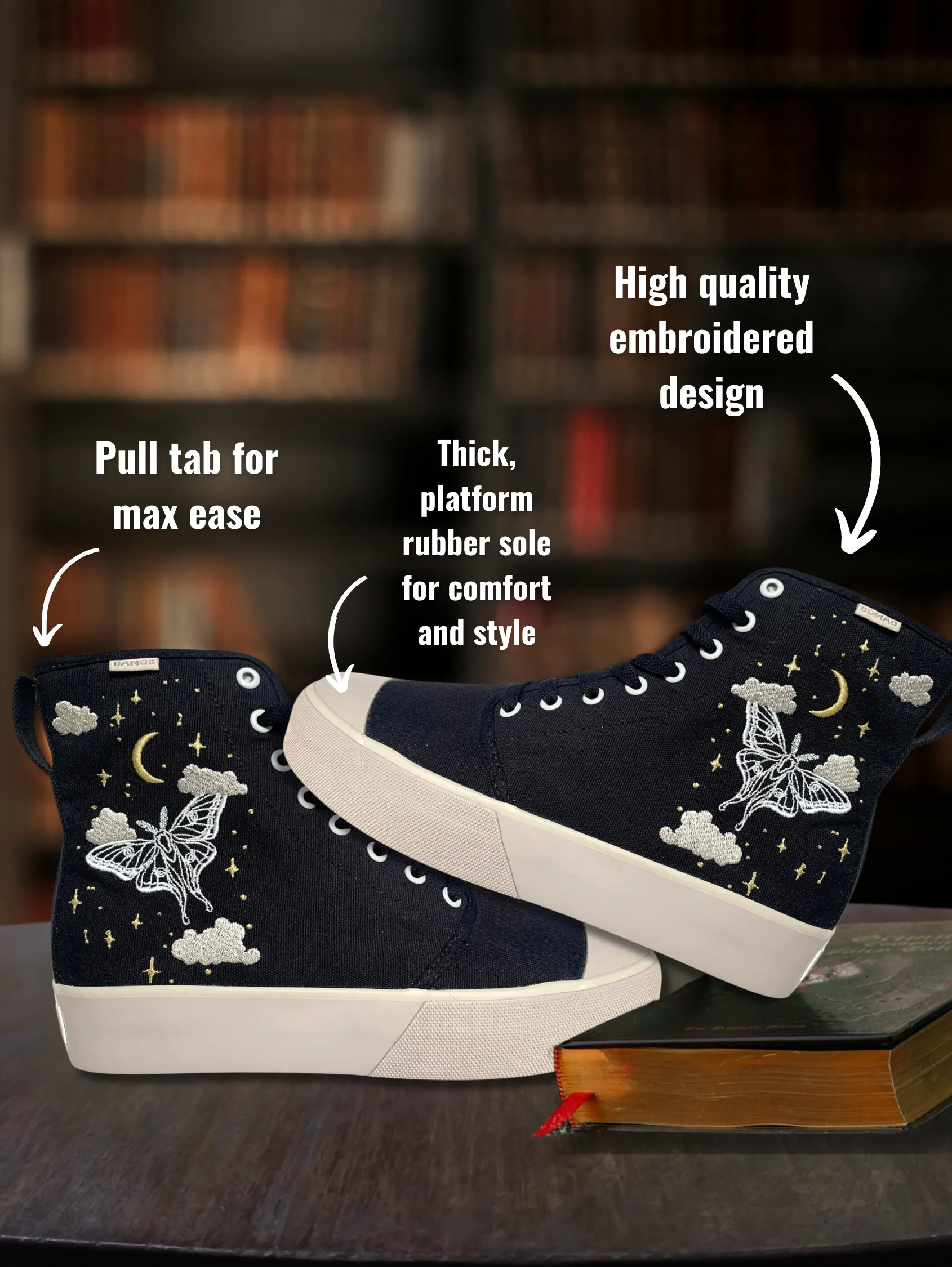 Enchanted Moonlight Platform High Top Comfy Pair