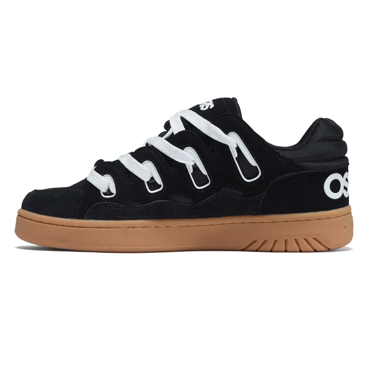 Osiris D3S Shoes - Black/White/Gum Easy Ride Street Ready Fit