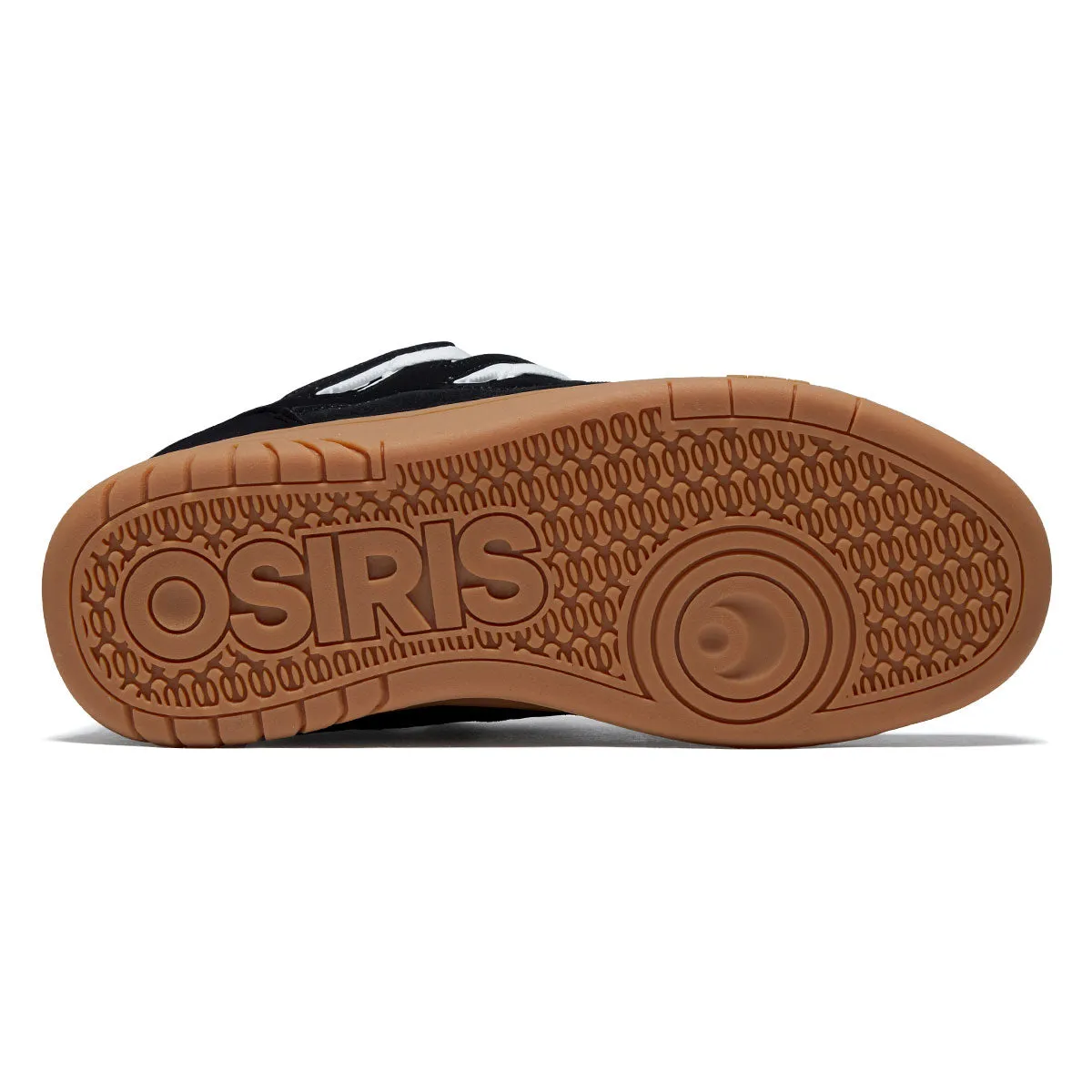 Osiris D3S Shoes - Black/White/Gum suede upper Bold Movement