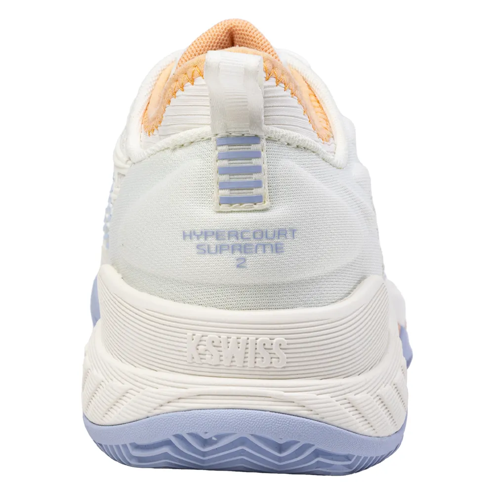 Dry Comfort K-Swiss Hypercourt Supreme 2 HB Tennis Shoes (Ladies) - Star White/Heather/Purple