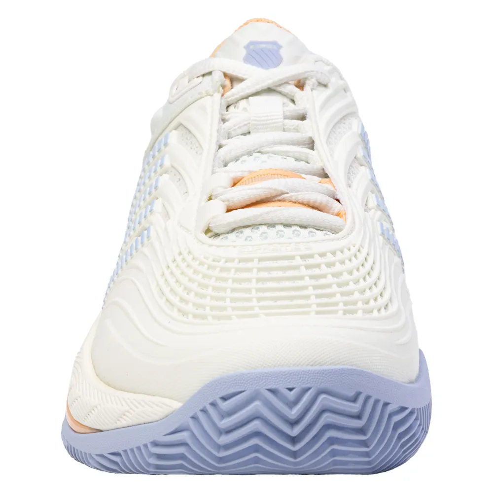 K-Swiss Hypercourt Supreme 2 HB Tennis Shoes (Ladies) - Star White/Heather/Purple casual users Streamlined Fit