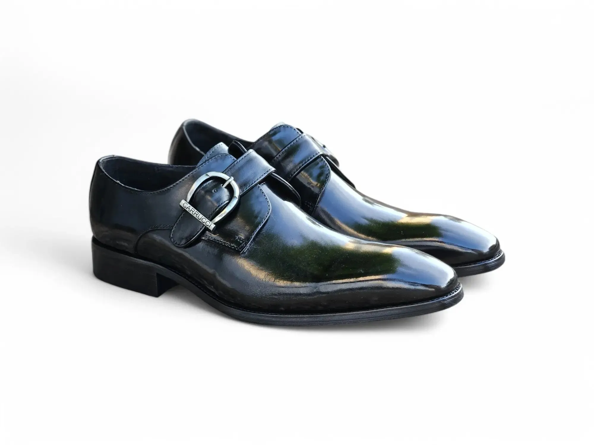 Signature Buckle Monk Strap Shoe Scandi Cut