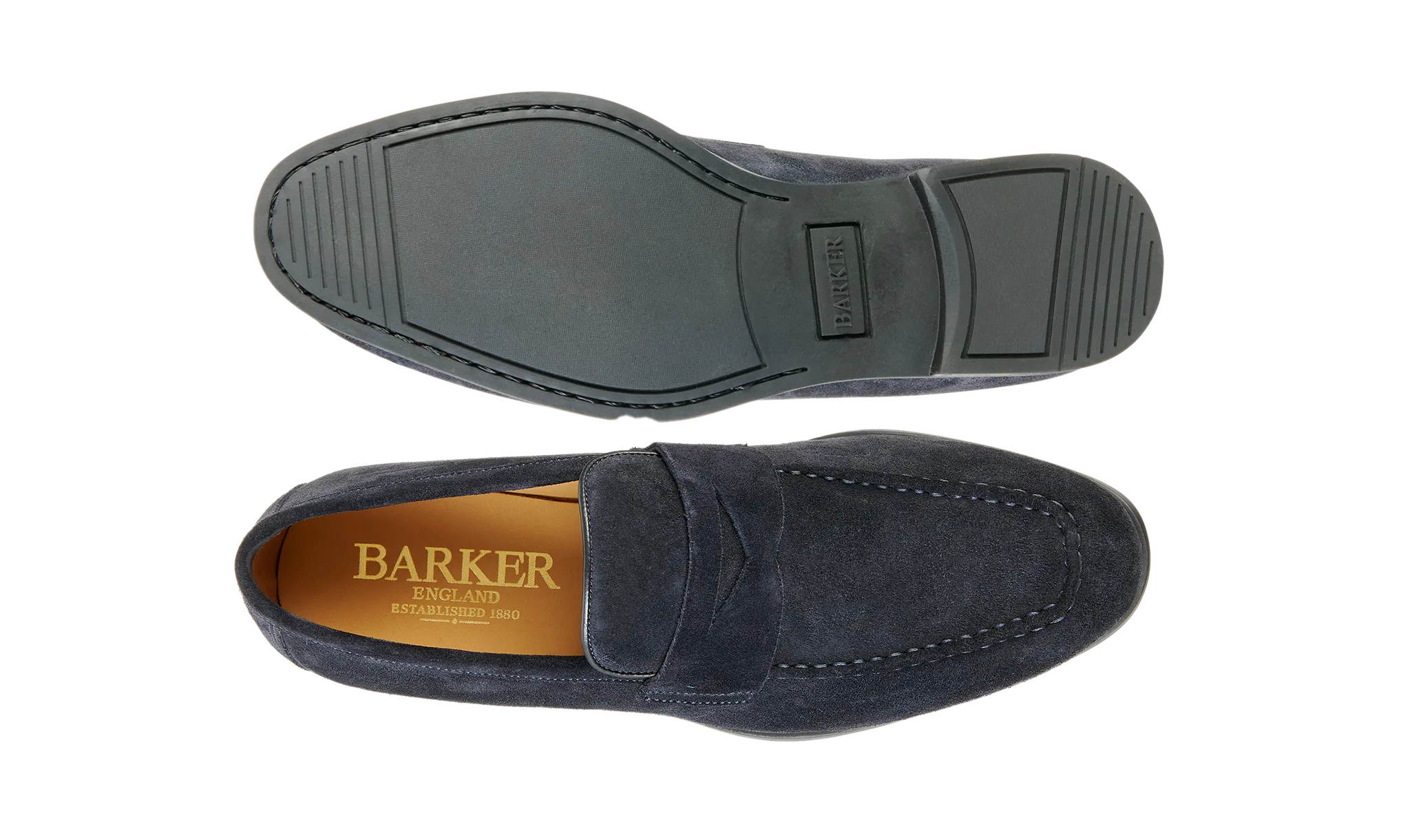 Capri - Navy Suede Palm Base Storm Guard