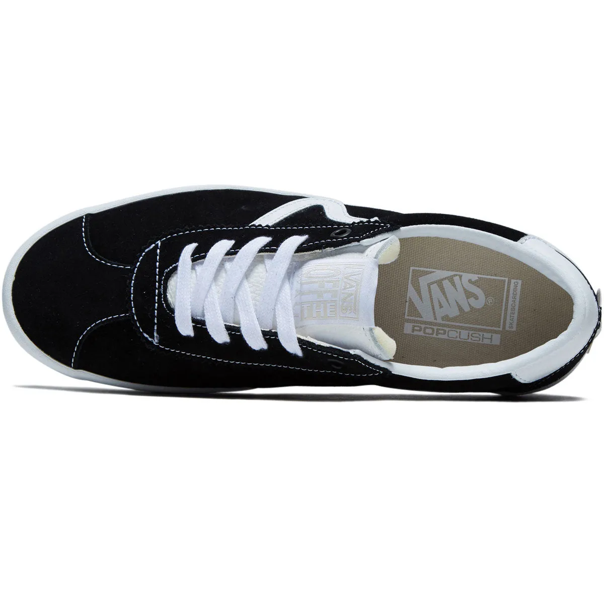 Vans Skate Sport Shoes - Black/Black/White Lightweight Style Tough Sole