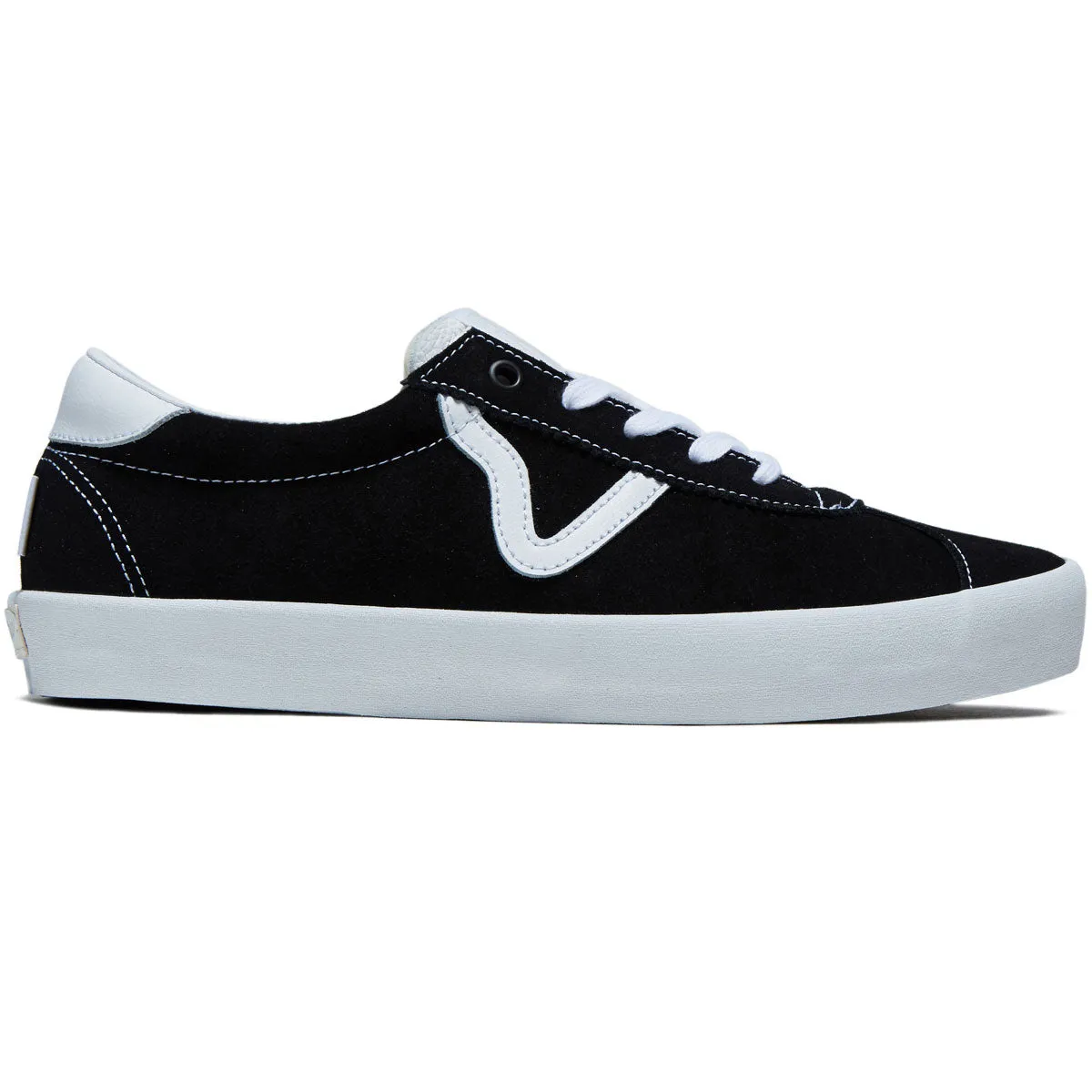 athletic style Vans Skate Sport Shoes - Black/Black/White