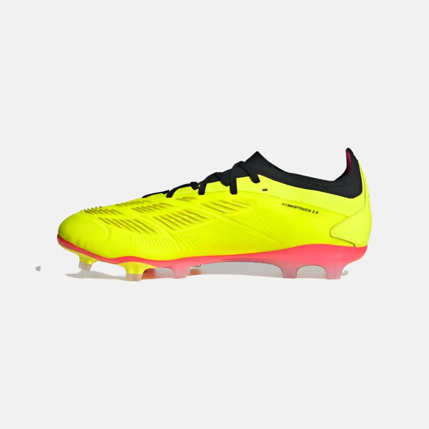 Adidas Predator 24 Pro Firm Ground Football Shoes -Team Solar Yellow 2/Core Black/Solar Red Sharp Turns