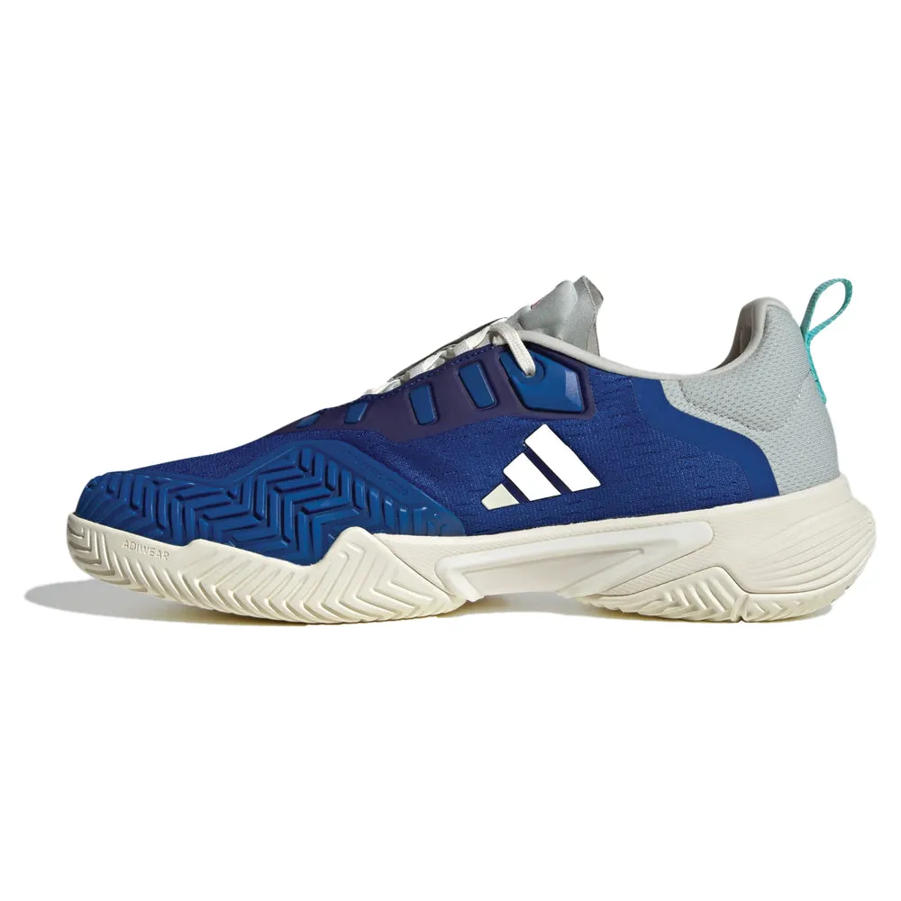 adidas Barricade All Court Tennis Shoe (Mens) - Royal Blue/Off White/Bright Red fitness gear Beginner Runners
