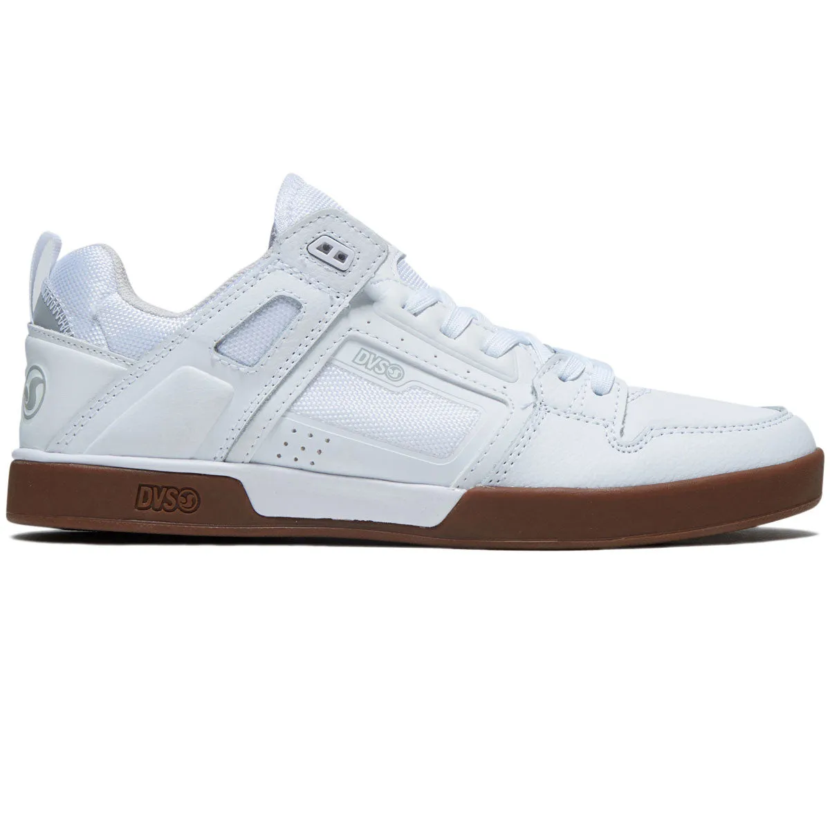 Rugged Sole Quick Fit Support DVS Comanche LT Shoes - White/White/Gum