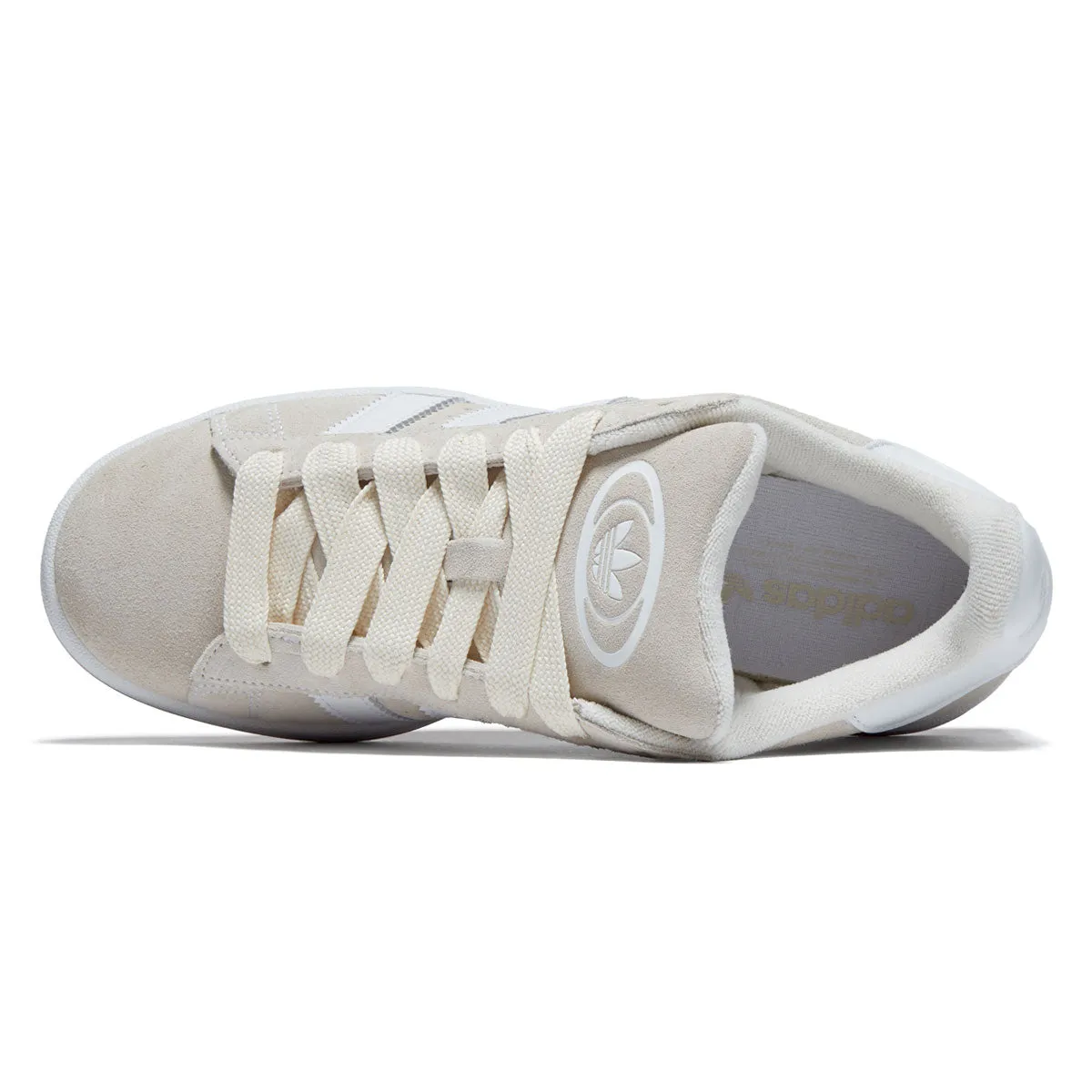 High Traction Rubber Adidas Campus 00s Shoes - Wonder White/Ftwr White/Gum