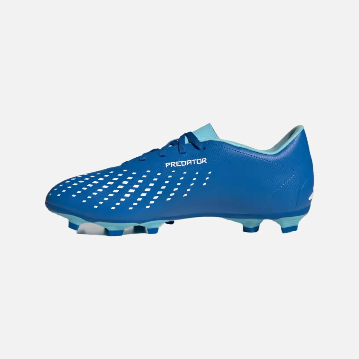 High rebound Reinforced Stitching Adidas Predator Accuracy.4 Flexible Ground Football Studs -Bright Royal/Cloud White/Bliss Blue