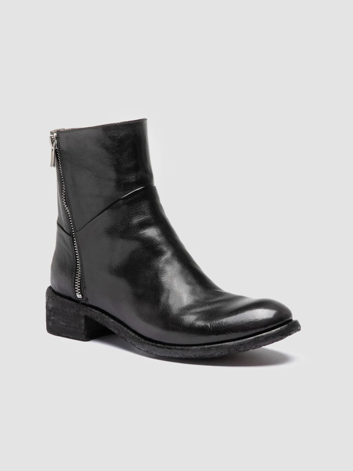 Comfort Bend Core Support LISON 066 - Grey Leather Zipped Boots