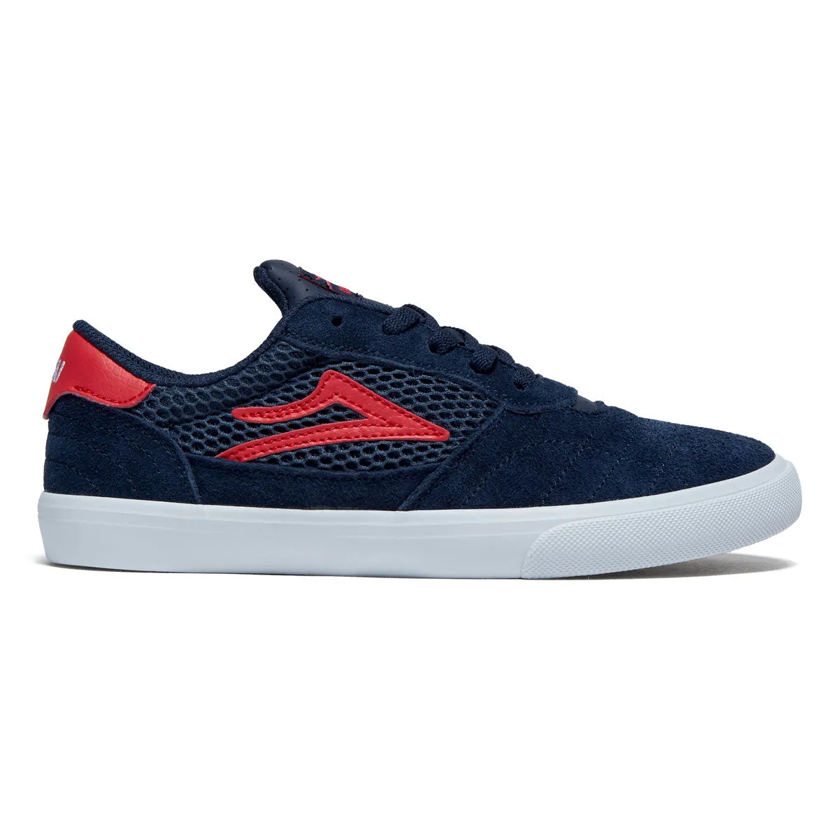 mesh material Lakai Youth Cambridge Shoes - Navy/Red Suede