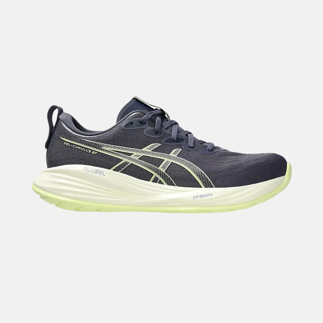 Canvas Upper hook - and - loop ASICS GEL-CUMULUS? 27 Men's Running Shoes - INDIGO FOG/LUCID YELLOW