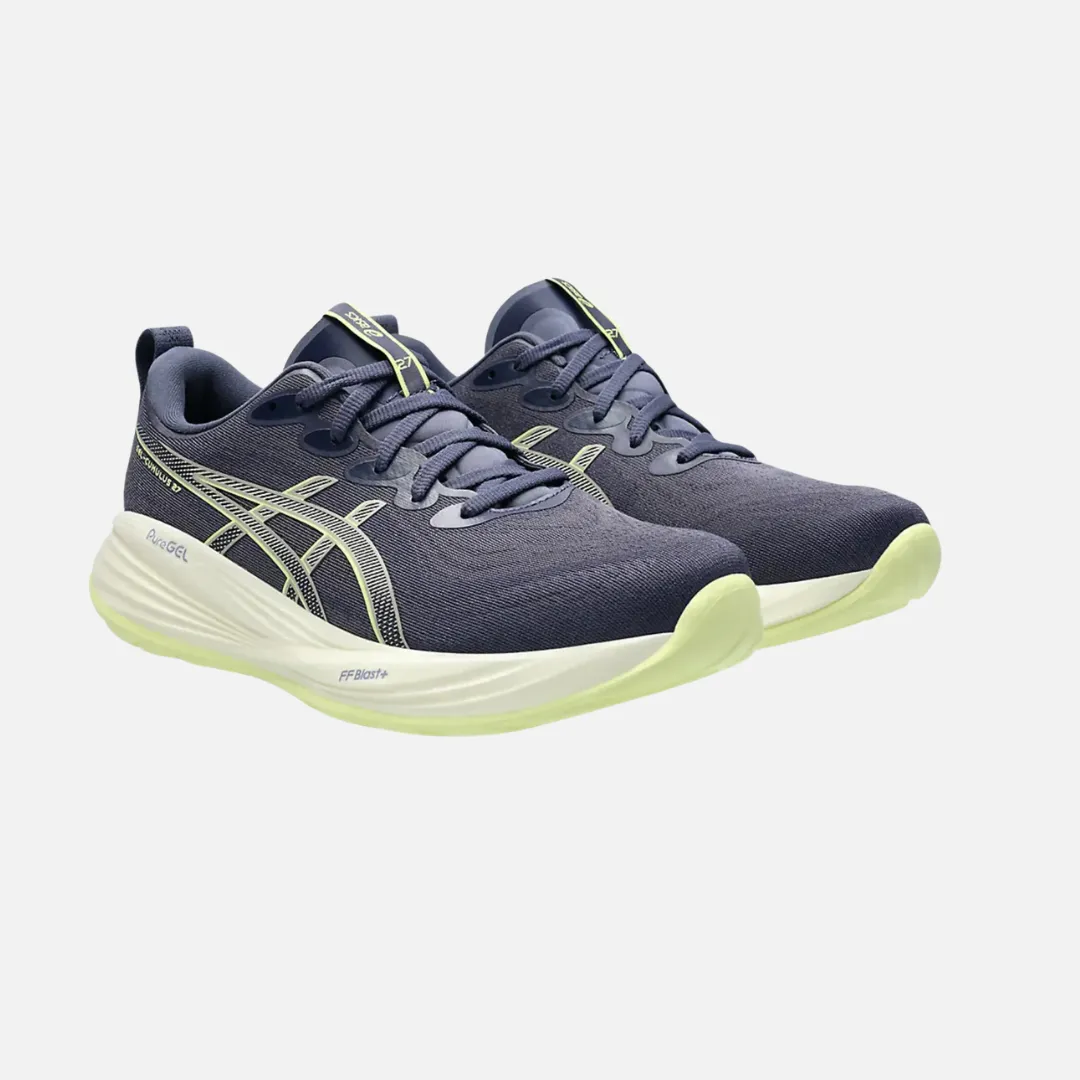 ankle - high running option Night running safety ASICS GEL-CUMULUS? 27 Men's Running Shoes - INDIGO FOG/LUCID YELLOW